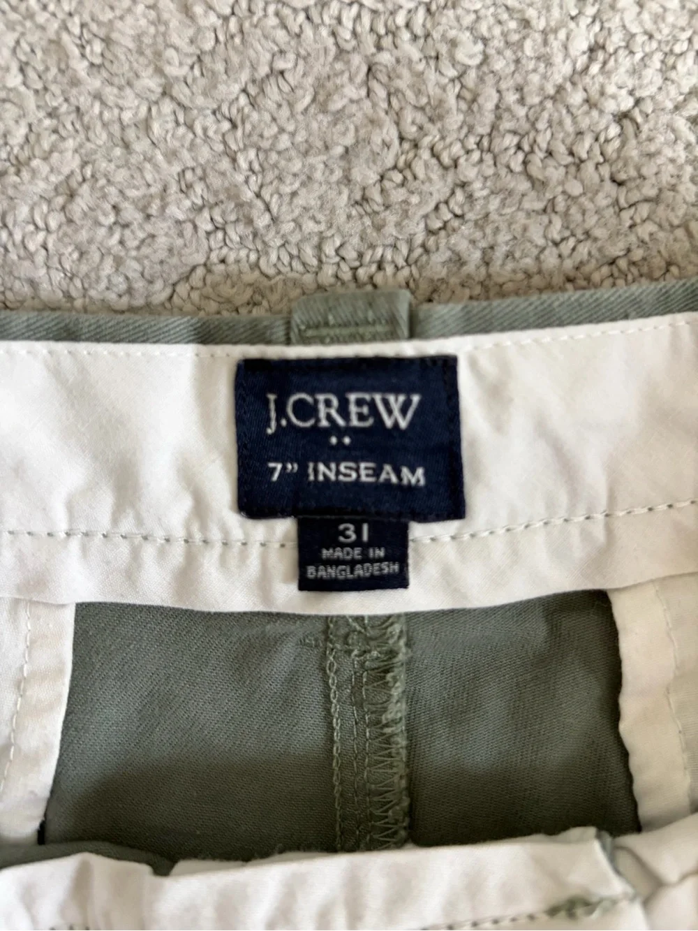 J. Crew crew inseam
